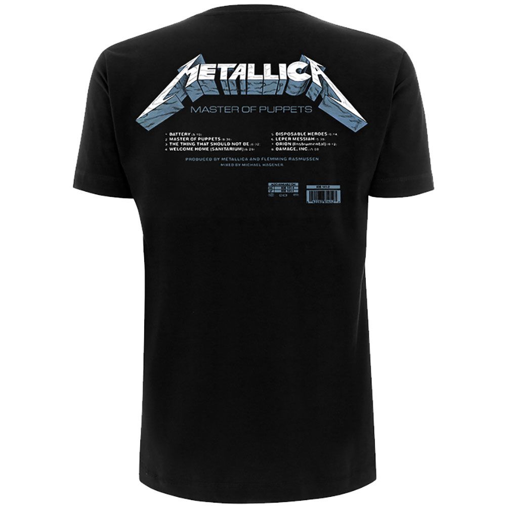 METALLICA: Master of Puppets Tracks (Back Print) T-shirt (black)