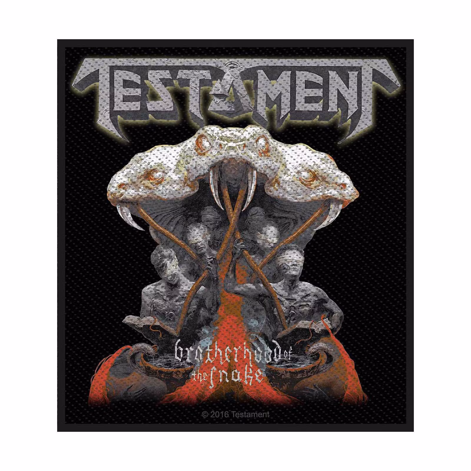 TESTAMENT: Brotherhood Of The Snake Standard Patch (tygmärke)
