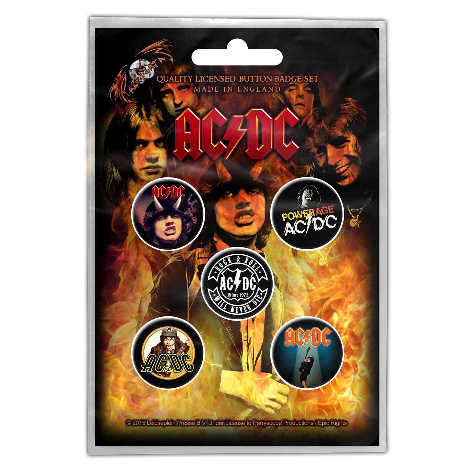 AC/DC: Highway To Hell Button Badge Pack