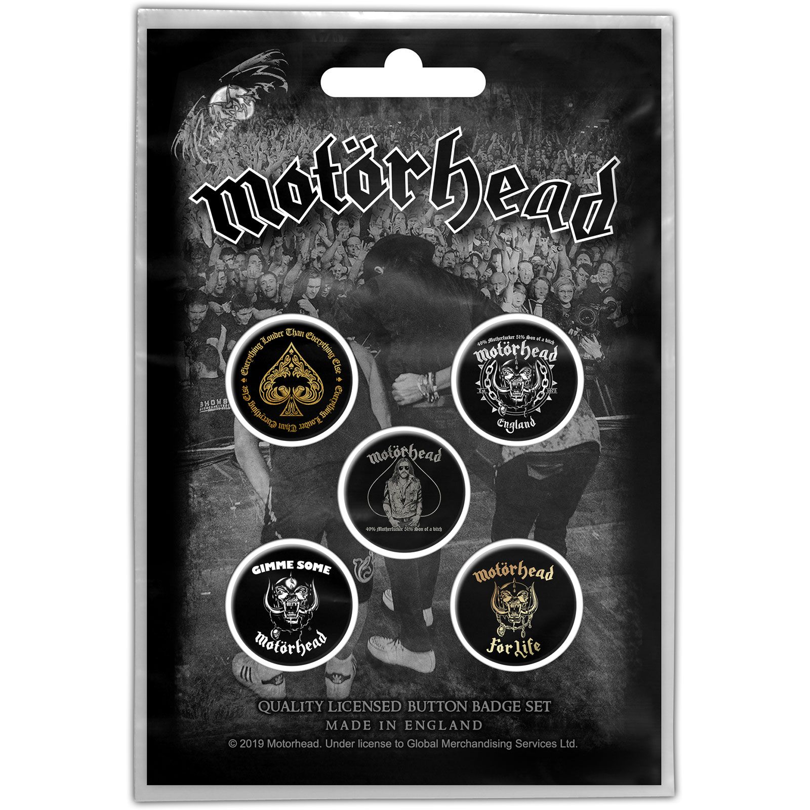 MOTÖRHEAD: Clean Your Clock Button Badge Pack