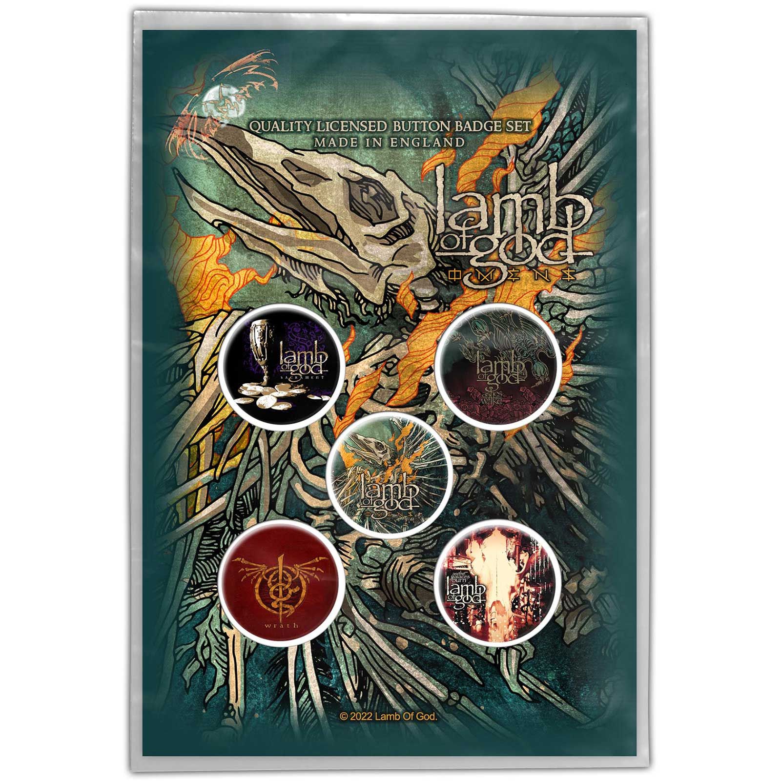 LAMB OF GOD: Omens Button Badge Pack