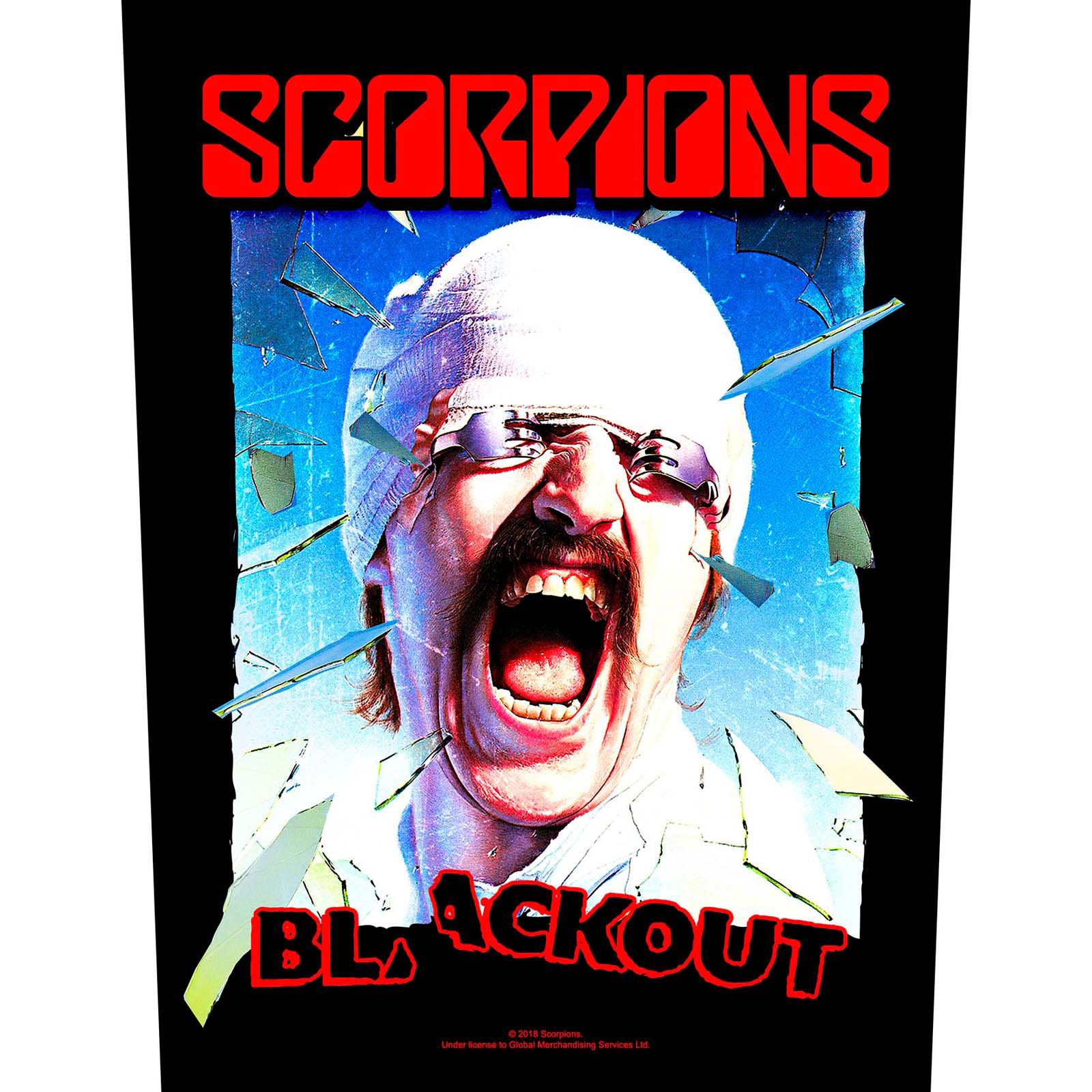 SCORPIONS: Blackout Back Patch (ryggmärke)