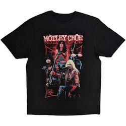 MÖTLEY CRUE: Live Montage Red T-shirt (black)