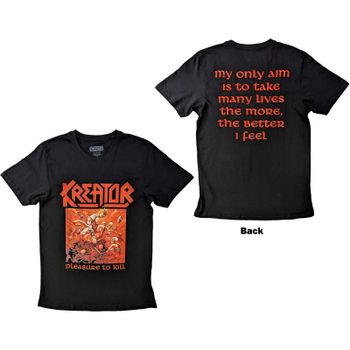 KREATOR: Pleasure To Kill (back print) T-shirt (black)