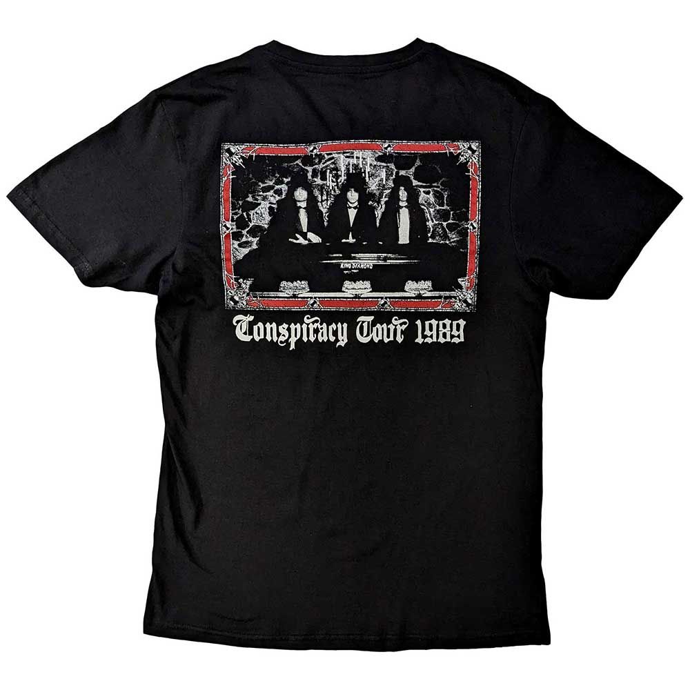 KING DIAMOND: Conspiracy Tour (back print) T-shirt (black)