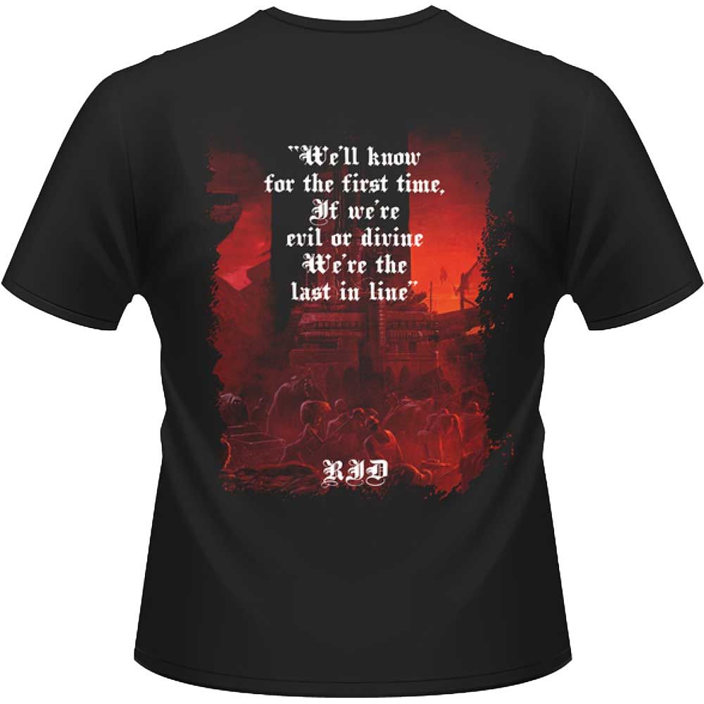 DIO: The Last In Line Lyrics (Back Print) T-shirt (black)