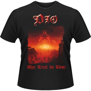 DIO: The Last In Line Lyrics (Back Print) T-shirt (black)