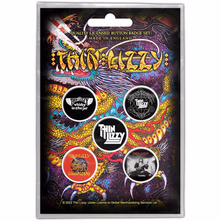 THIN LIZZY: Chinatown Button Badge Pack