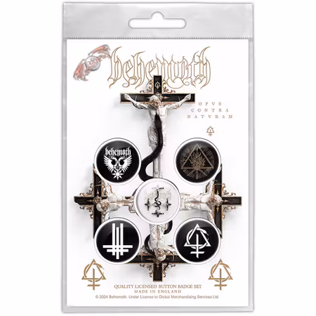BEHEMOTH: Opvs Contra Natvram Button Badge Pack