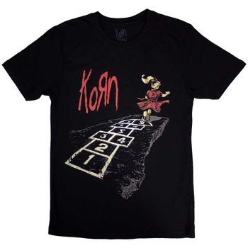 KORN: Follow The Leader Hopscotch (Back print) T-shirt (black)
