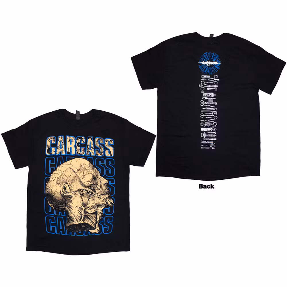 CARCASS: Necro Head (Back Print) T-shirt (black)