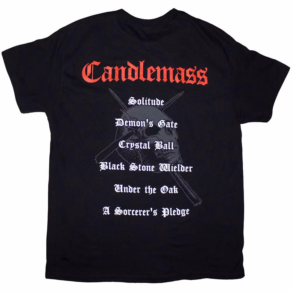 CANDLEMASS: Epicus Doomicus Metallicus (Back Print) T-shirt (black)