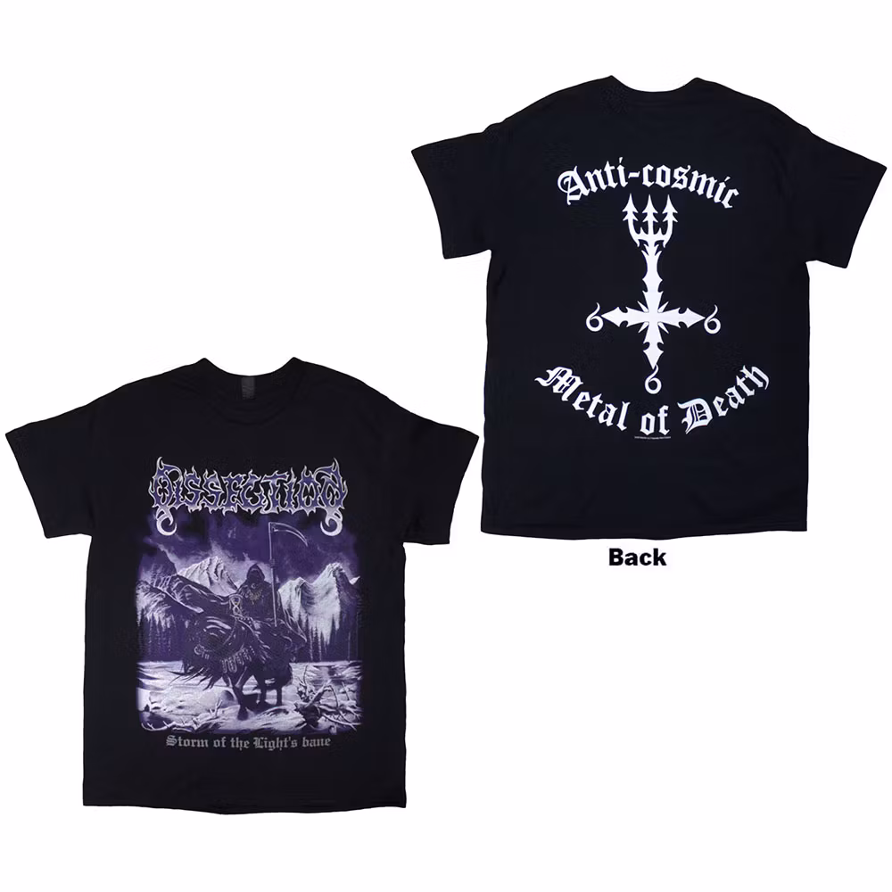 DISSECTION: Storm Of The Light's Bane (Back Print) T-shirt (black)