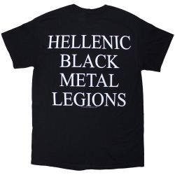 ROTTING CHRIST: Hellenic Black Metal Legions (Back Print) T-shirt (black)