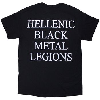 ROTTING CHRIST: Hellenic Black Metal Legions (Back Print) T-shirt (black)