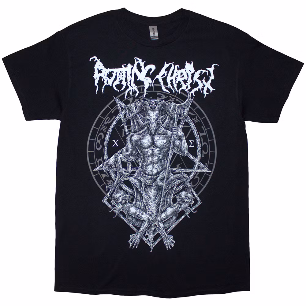 ROTTING CHRIST: Hellenic Black Metal Legions (Back Print) T-shirt (black)