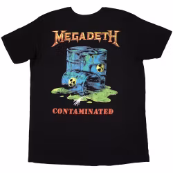 MEGADETH: Contaminated (back print) T-shirt (black)