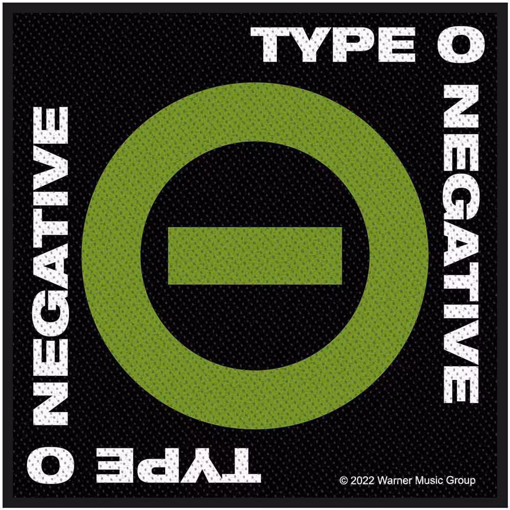 TYPE O’NEGATIVE: Negative Symbol Standard Patch (tygmärke)