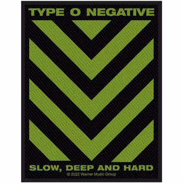 TYPE O’NEGATIVE: Slow, Deep & Hard Standard Patch (tygmärke)