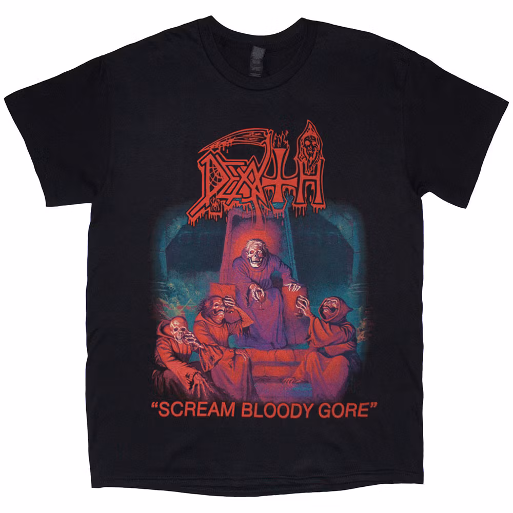 DEATH: Scream Bloody Gore (Back Print) T-shirt (black)