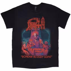 DEATH: Scream Bloody Gore (Back Print) T-shirt (black)