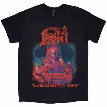 DEATH: Scream Bloody Gore (Back Print) T-shirt (black)