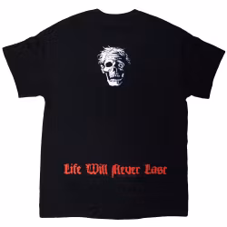 DEATH: Life Will Never Last (Back Print) T-shirt (black)