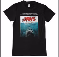 JAWS: Washed Poster T-Shirt (Black)
