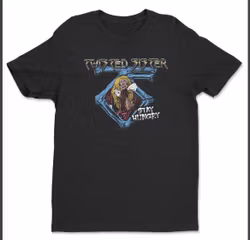 TWISTED SISTER: Stay Hungry T-Shirt (Black)