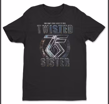 TWISTED SISTER: You Can’t Stop Rock’n’Roll T-Shirt (Black)