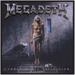 MEGADETH: Countdown To Extinction Standard Patch (tygmärke)