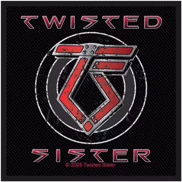 TWISTED SISTER: TS Logo Standard Patch (tygmärke)