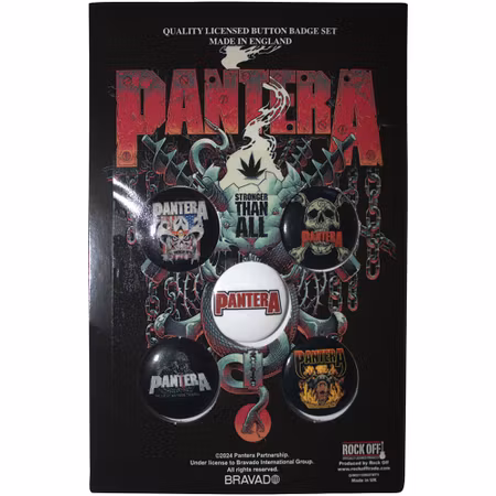 PANTERA: Snake Button Badge Pack