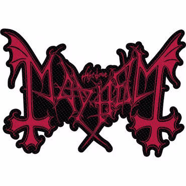 MAYHEM: Logo Cut Out Standard Patch (tygmärke)