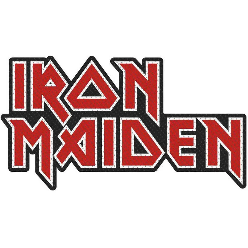 IRON MAIDEN: Logo Cut Out Standard Patch (tygmärke)