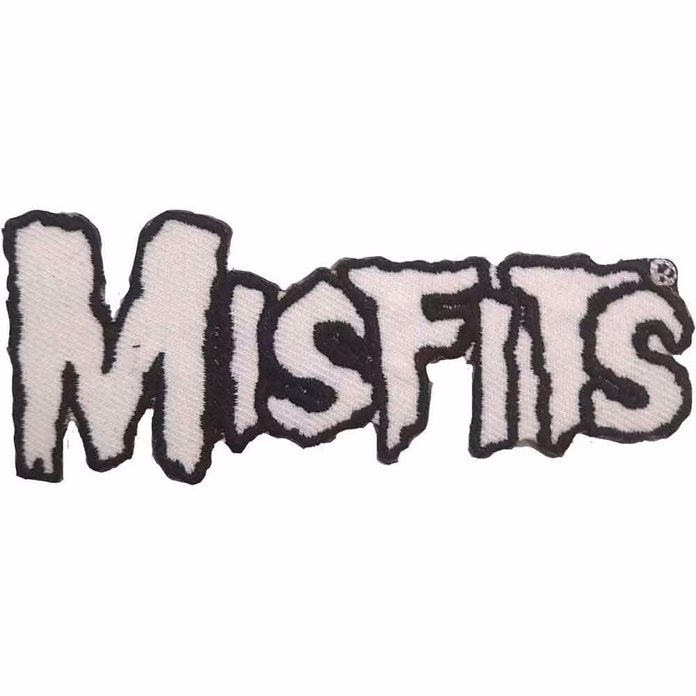 MISFITS: White Logo Standard Patch (tygmärke)