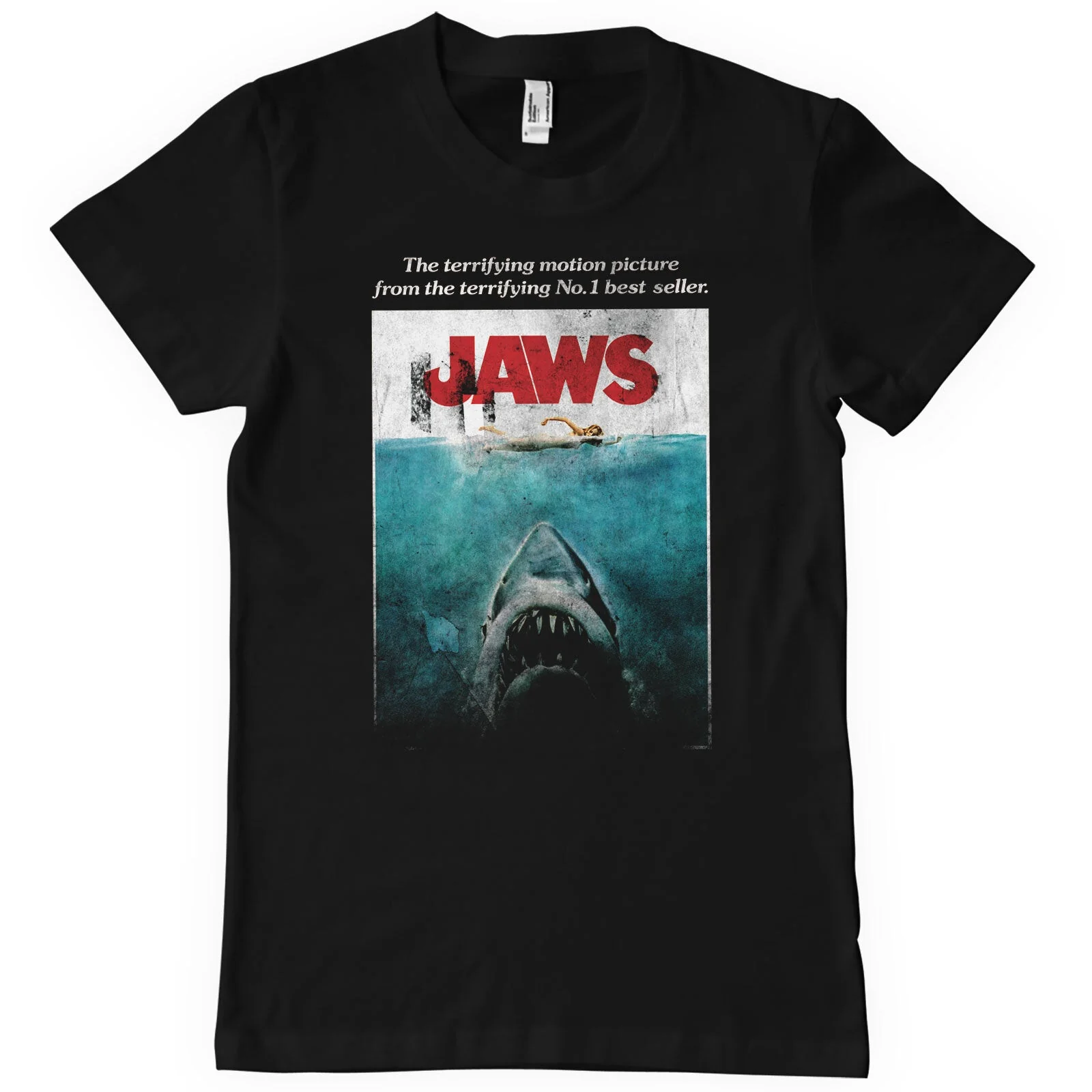 JAWS: Washed Poster T-Shirt (Black)