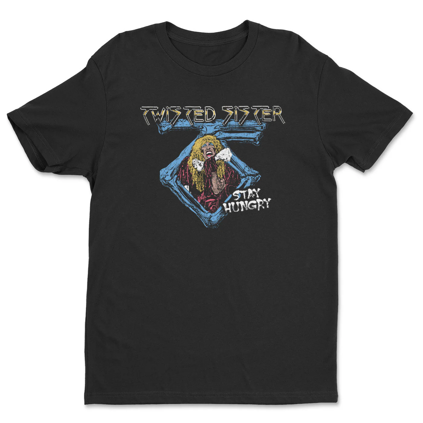 TWISTED SISTER: Stay Hungry T-Shirt (Black)