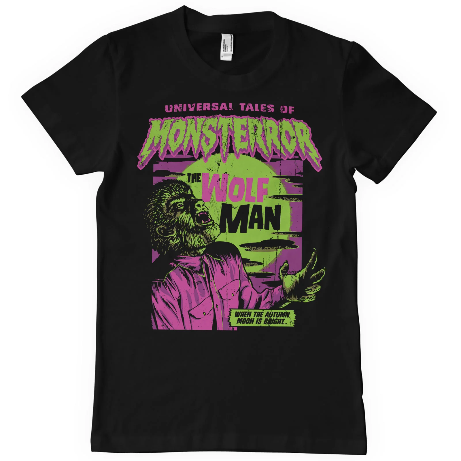 THE WOLF MAN: Universal Tales Of Monsterror T-Shirt (black)