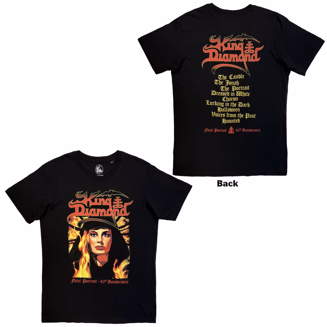 KING DIAMOND: Fatal Portrait (back print) T-shirt (black)