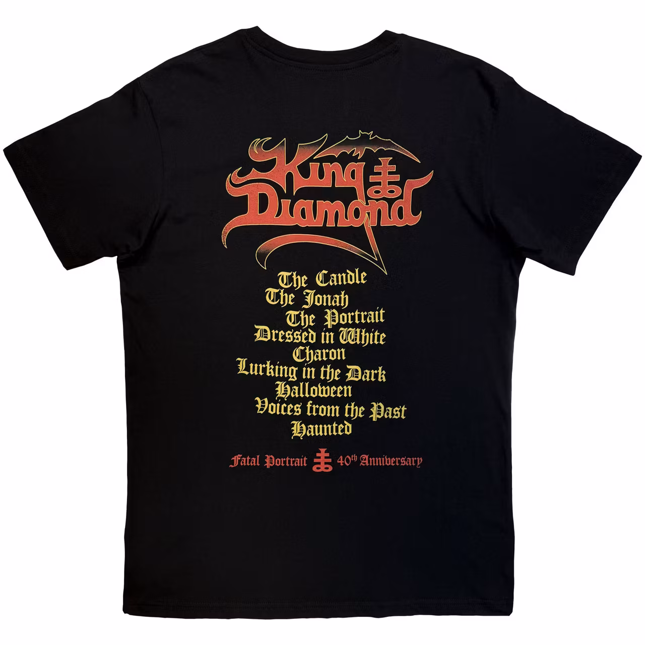 KING DIAMOND: Fatal Portrait (back print) T-shirt (black)