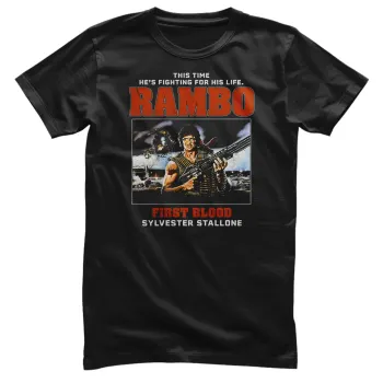 RAMBO: First Blood - Fighting For His Life T-Shirt (Black)