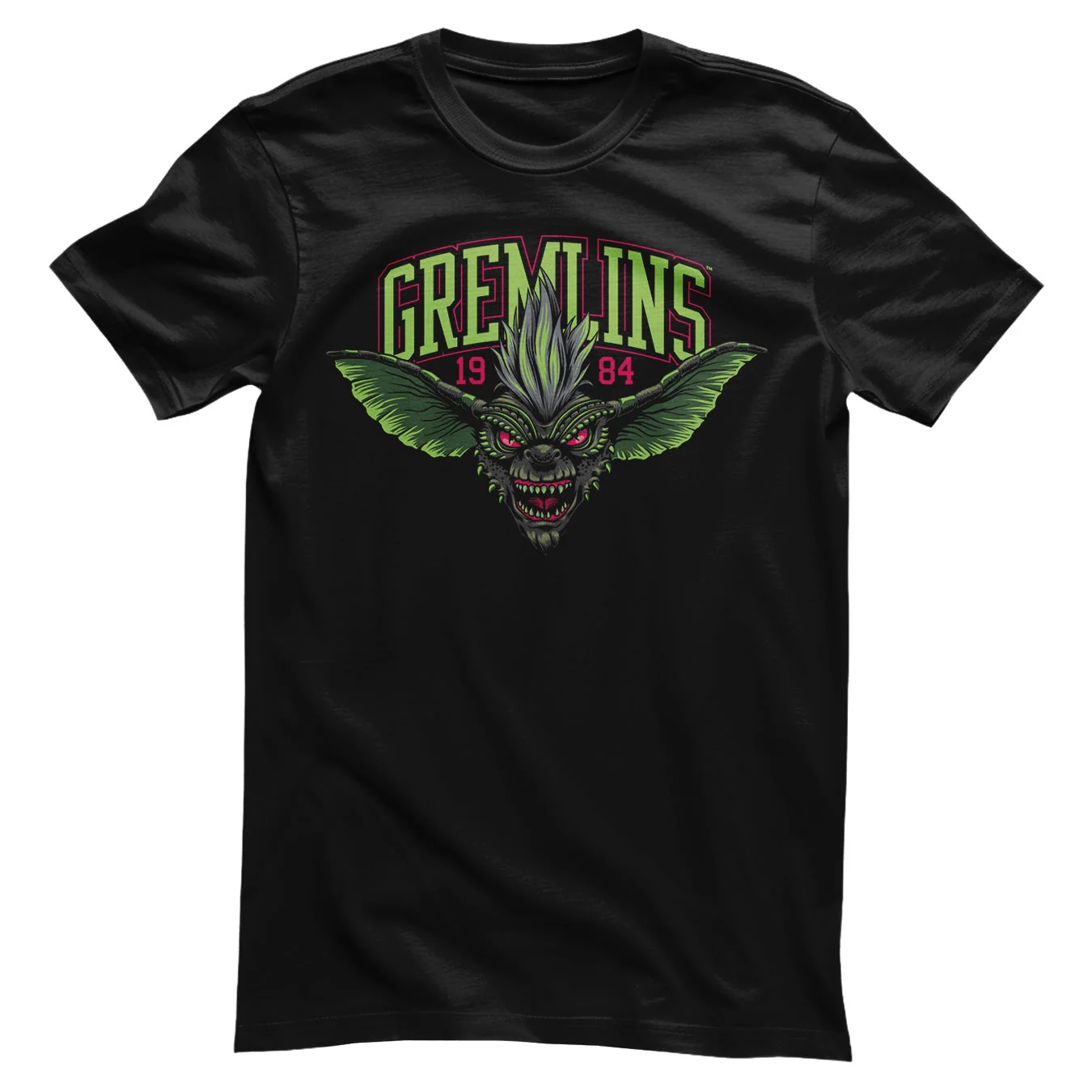 GREMLINS: Stripe In Neon T-Shirt (Black)