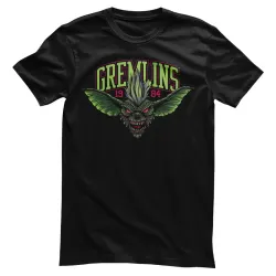 GREMLINS: Stripe In Neon T-Shirt (Black)
