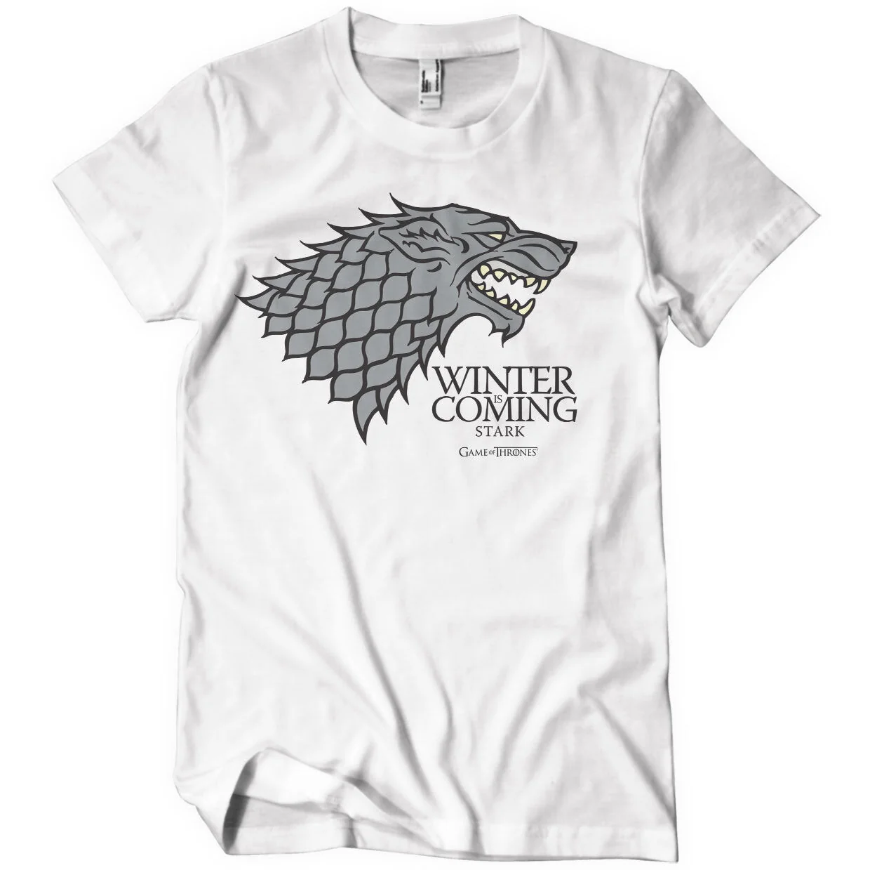 GAME OF THRONES: Stark Sigil - Winter Is Coming T-shirt (white)