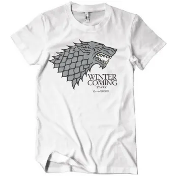 GAME OF THRONES: Stark Sigil - Winter Is Coming T-shirt (white)