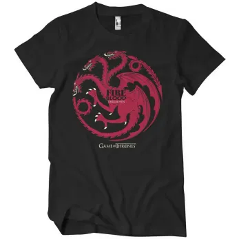 GAME OF THRONES: Targaryen - Fire & Blood T-shirt (black)