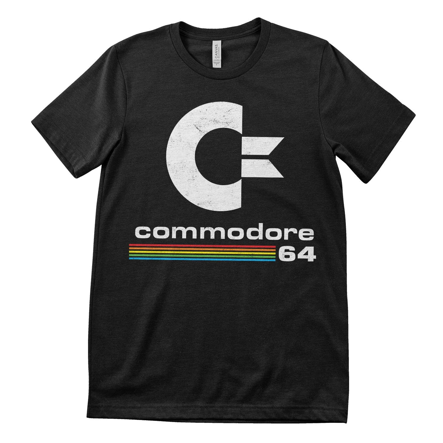 COMMODORE: Commodore 64 Washed Logo T-Shirt (black)
