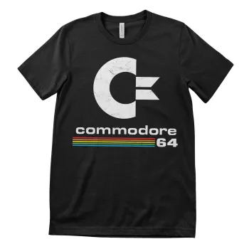 COMMODORE: Commodore 64 Washed Logo T-Shirt (black)