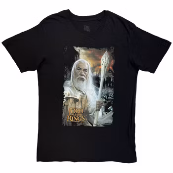 LORD OF THE RINGS: Gandalf The White Homage T-shirt (black)